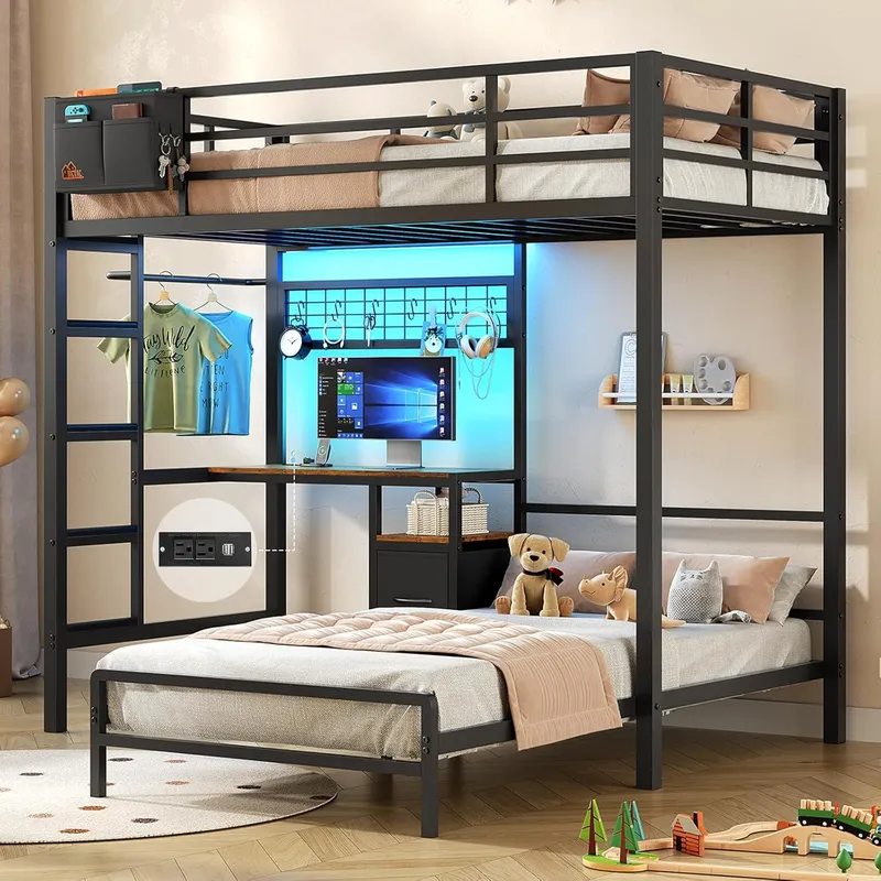 DICTAC Bunk Bed with Desk